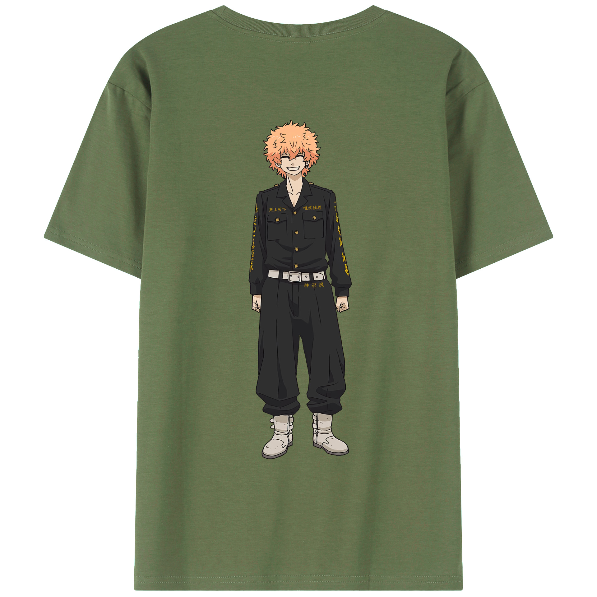 （画像用） 東京リベンジャーズ Tokyo Revengers 綿100％ メンズ半袖Tシャツ（バックプリント） 通気性